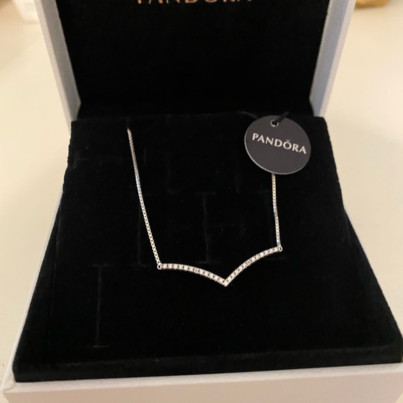 Silver Pandora necklace. Never worn tags still on - Picture 2 of 3